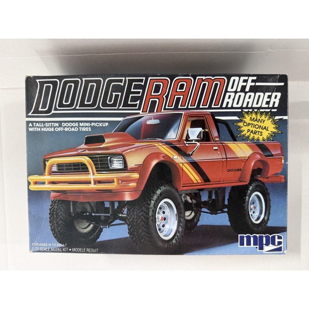 Vintage MPC Dodge Ram Off Roader 1/25 Scale Model Kit Open Box